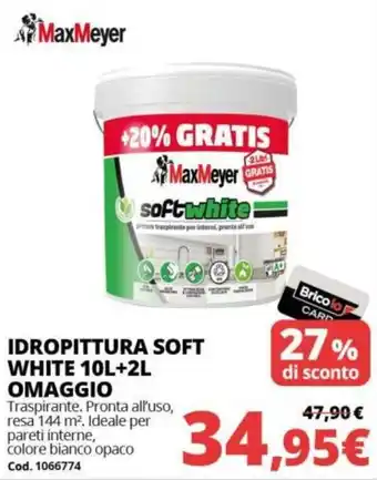 Idropittura Soft White MaxMeyer