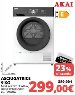 Brico Io Akai asciugatrice offerta