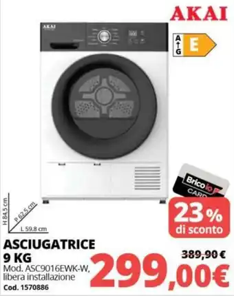 Akai asciugatrice