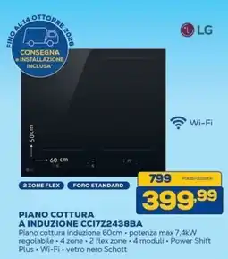 Euronics Bruno Piano cottura a induzione LG offerta