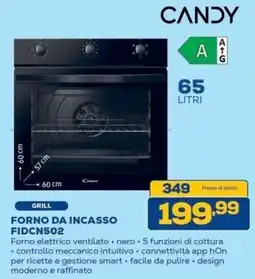 Euronics Bruno Forno da incasso Candy offerta