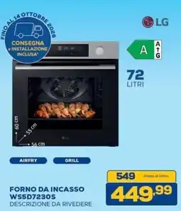Euronics Bruno Forno da incasso LG offerta