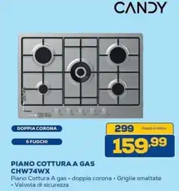 Euronics Bruno Candy piano cottura a gas offerta