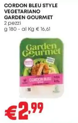 Pam Cordon bleu style vegetariano Garden Gourmet offerta