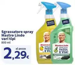 Sigma Superstore Sgrassatore spray Mastro Lindo vari tipi offerta