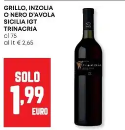 Pam Grillo, Inzolia o Nero d'Avola Sicilia IGT Trinacria offerta