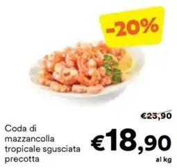 Unes Coda di mazzancolla tropicale sgusciata precotta offerta