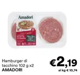 Unes Hamburger di tacchino AMADORI offerta