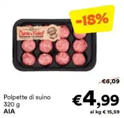Unes Polpette di suino offerta