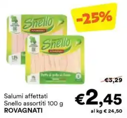 Unes Salumi affettati Snello assortiti offerta