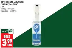 Pam Detergente multiuso Infinite Clean Cif offerta