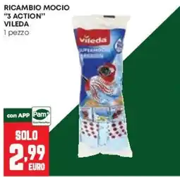 Pam Ricambio Mocio 3 Action Vileda offerta