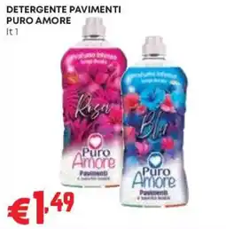 Pam Detergente pavimenti Puro Amore offerta