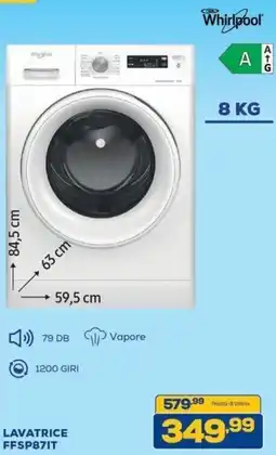 Euronics Bruno Whirlpool Lavatrice FFSP87IT offerta