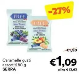 Unes Caramelle gusti assortiti SERRA offerta