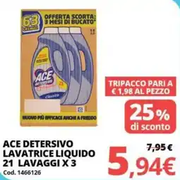 Brico Io Ace Detersivo Lavatrice Liquido offerta