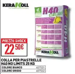 Ottimax Colla per piastrelle H40 No Limits offerta