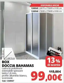 Brico Io Box doccia bahamas offerta