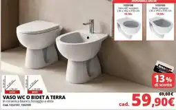 Brico Io Vaso WC o bidet a terra offerta