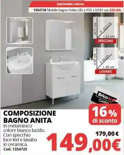 Brico Io Bagno Anita offerta