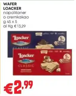 Pam Wafer Loacker napolitaner o cremkakao offerta