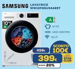 Euronics Tufano Samsung lavatrice offerta