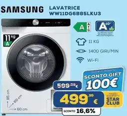 Euronics Tufano Samsung lavatrice offerta