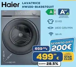 Euronics Tufano Haier lavatrice offerta