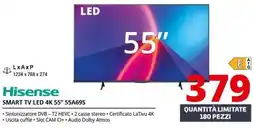 Comet Hisense SMART TV LED 4K 55" 55A69S offerta