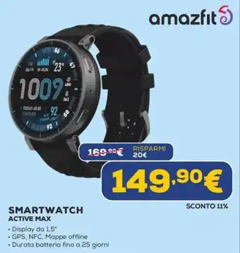Amazfit Smartwatch Active Max