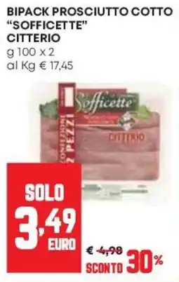 Pam Bipack prosciutto cotto sofficette citterio offerta