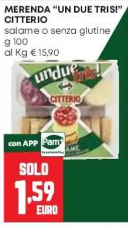 Pam Merenda un due tris citterio offerta