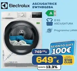 Euronics Tufano Electrolux asciugatrice offerta