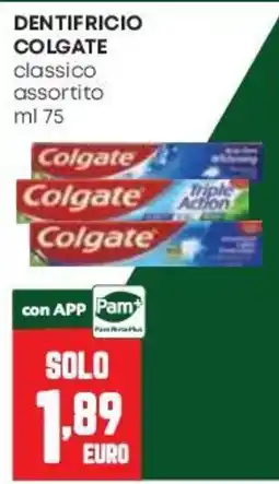 Pam Dentifricio Colgate classico assortito offerta