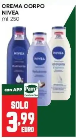 Pam Crema corpo Nivea offerta