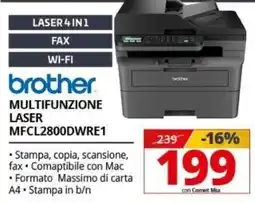 Comet Brother multifunzione laser offerta
