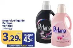 Sigma Detersivo liquido Perlana vari tipi offerta