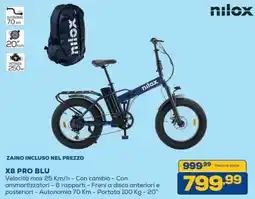 Euronics Bruno X8 PRO BLU nilox offerta