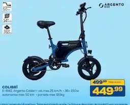 Euronics Bruno E-BIKE Argento Colibri' offerta