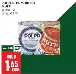Pam Polpa di pomodoro Mutti offerta
