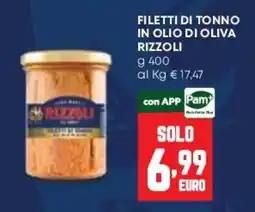 Pam Filetti di tonno in olio di oliva Rizzoli offerta