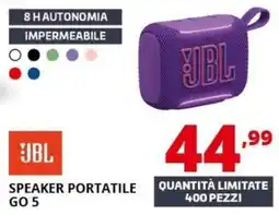 Comet JBL speaker portatile GO 5 offerta