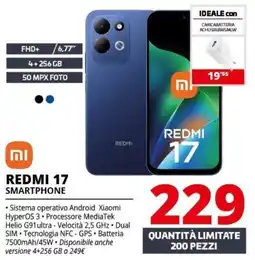 Comet Redmi 17 Smartphone offerta