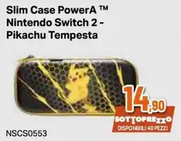 Expert Slim Case PowerA Nintendo Switch 2 - Pikachu Tempesta offerta