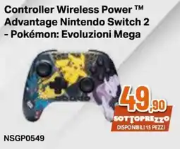 Expert Controller Wireless Power Advantage Nintendo Switch 2 - Pokémon: Evoluzioni Mega offerta