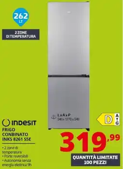 Comet Indesit frigo combinato INKS 8261 S5E offerta