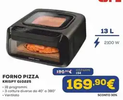 Euronics Forno pizza Krispy G10225 offerta