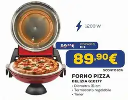 Euronics Forno pizza Delizia G10177 offerta