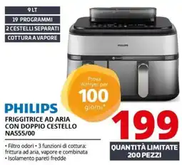 Comet Philips friggitrice ad aria con doppio cestello offerta