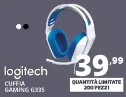 Comet Logitech cuffia gaming g335 offerta
